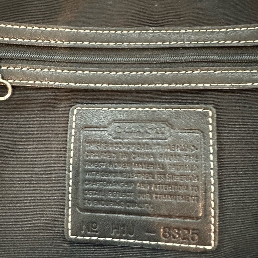 Coach Red and Black Plaid Mini Bag - Picture 4 of 16